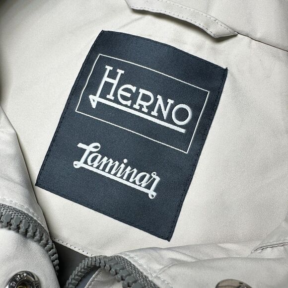 Herno Laminar GORE-TEX Paclite A-Line Hooded Waterproof Jacket M 8 RARE - Picture 4 of 16